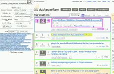 Selections that create a template to read the newest stackoverflow question. (votes/title/author are extracted for each of the questions) 